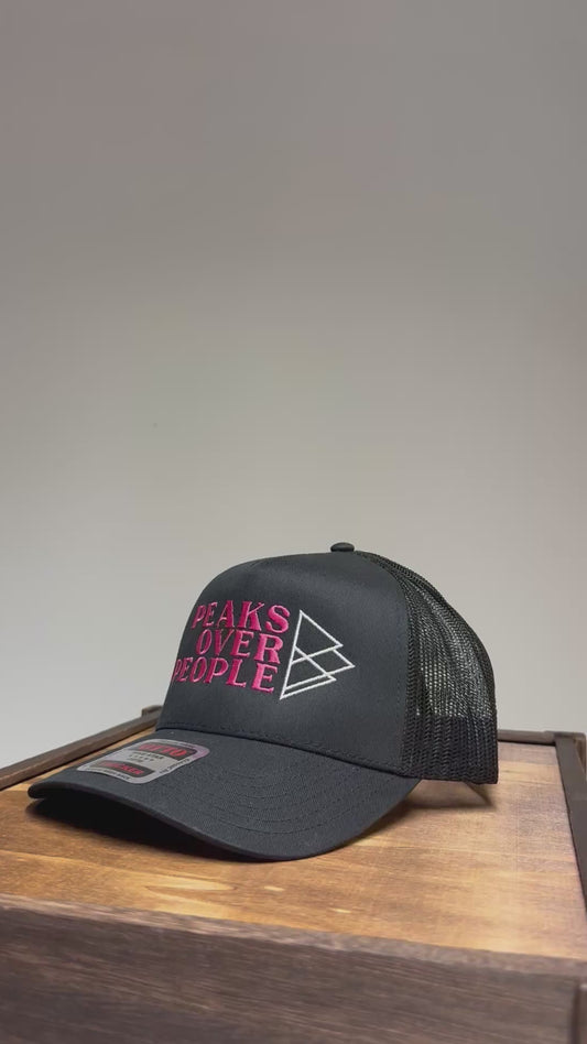 Adirondack Mountains Mesh Backing Trucker Snapback Cap