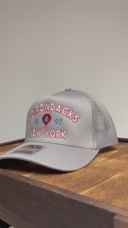 Adirondack Mountains Mesh Backing Trucker Snapback Cap